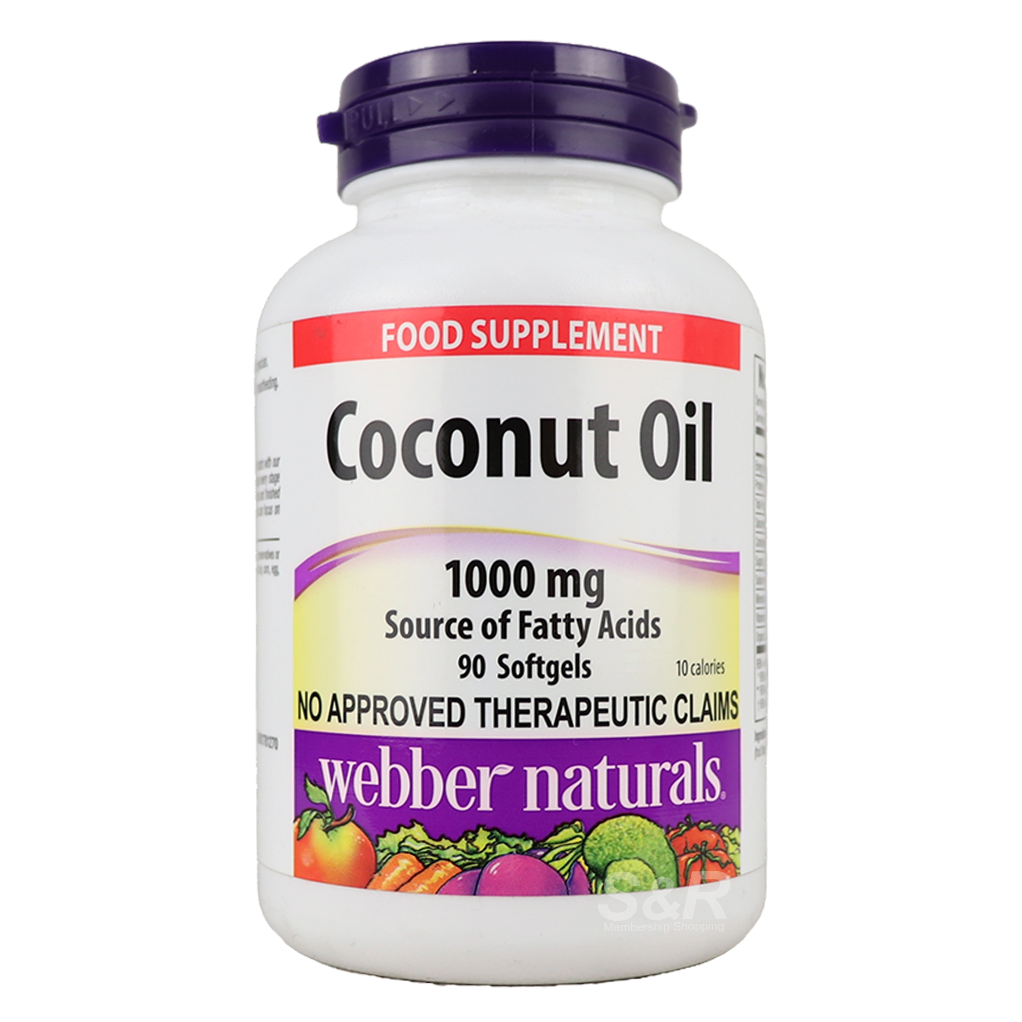 Webber Naturals Coconut Oil 1000mg 90 Softgels Webber Naturals Coconut Oil 1000mg 90 Softgels
